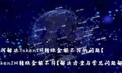 如何解决TokenIM转账金额不